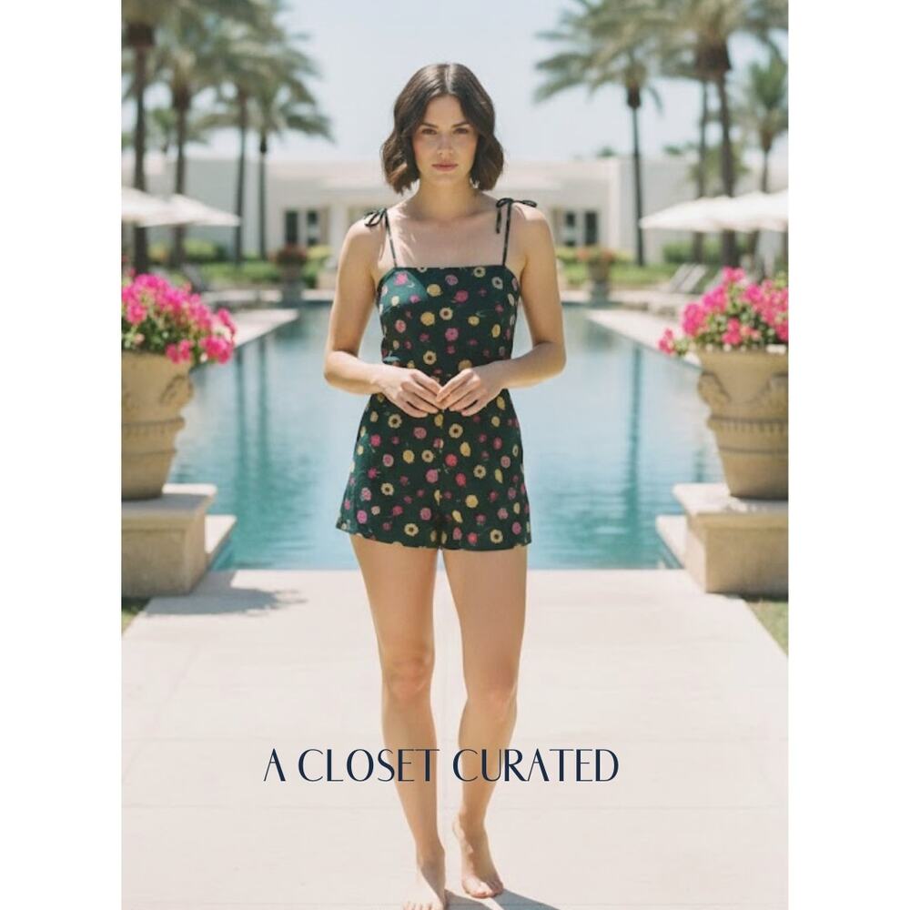 LHD Sainte Maxime Fruit Print Romper NWT Blue 2